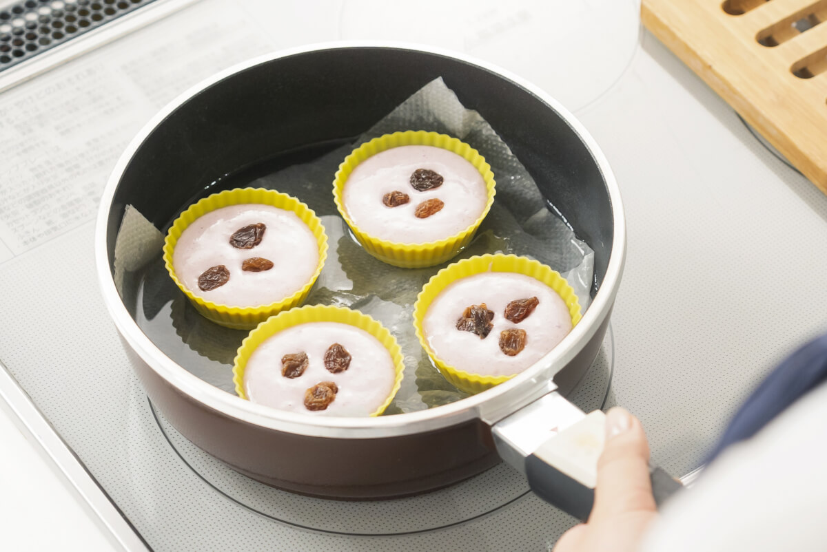 紫いもの蒸しケーキ